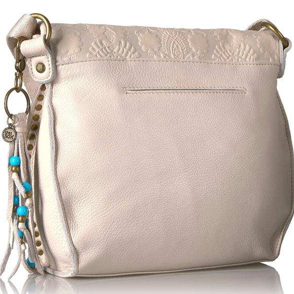 The Sak White Embossed Shoulder Bag